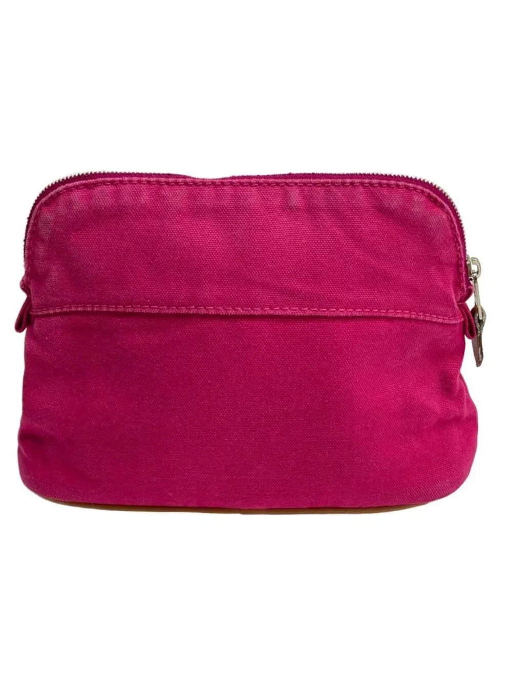 Hermes Pouch Pink Brown Leather